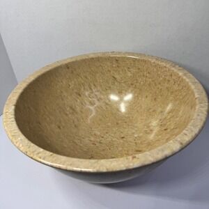 Vintage Texas Ware Confetti Mixing Bowl #125 Speckled Melamine Tan 10 Inch MCM